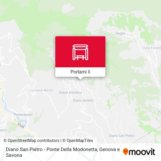 Mappa Diano San Pietro - Ponte Della Modonetta