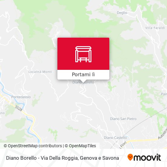 Mappa Diano Borello - Via Della Roggia