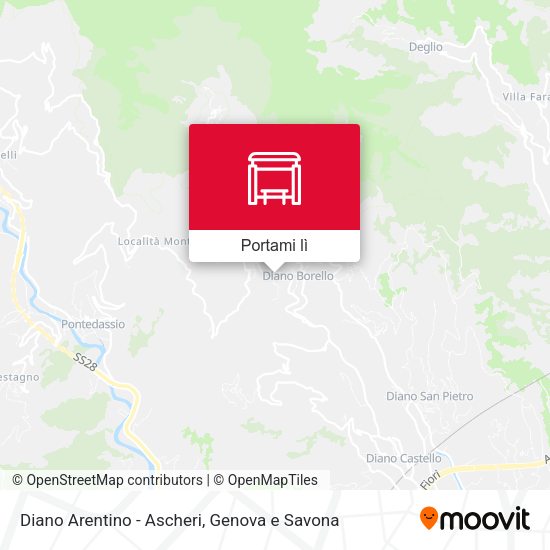 Mappa Diano Arentino - Ascheri