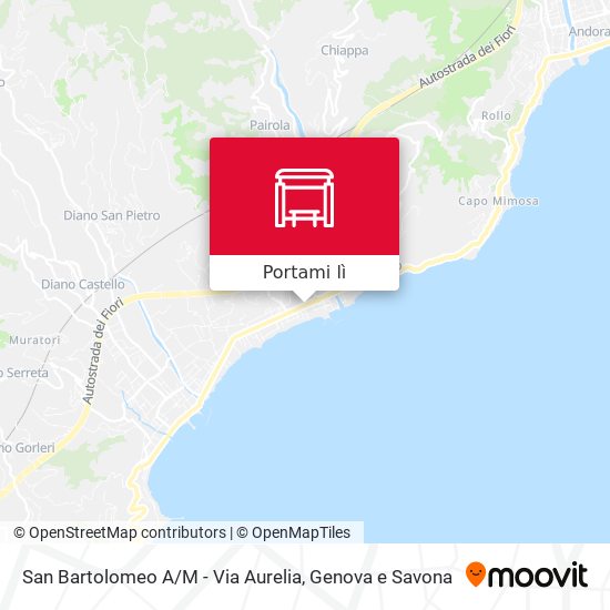 Mappa San Bartolomeo A / M - Via Aurelia