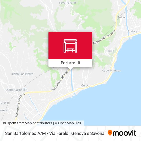 Mappa San Bartolomeo A / M - Via Faraldi