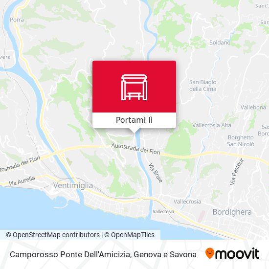 Mappa Camporosso Ponte Dell'Amicizia