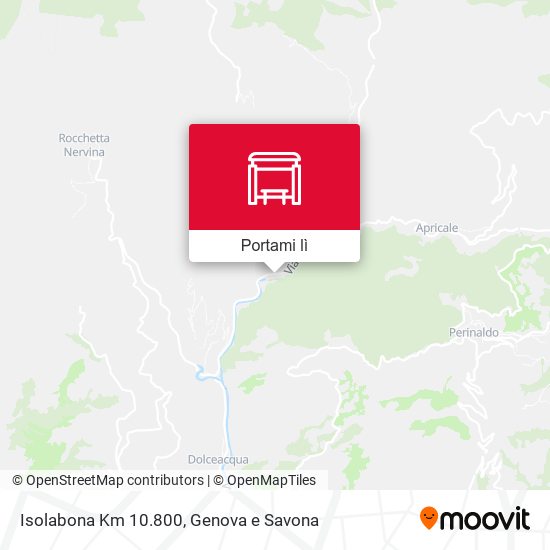 Mappa Isolabona Km 10.800