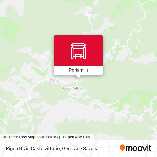 Mappa Pigna Bivio Castelvittorio