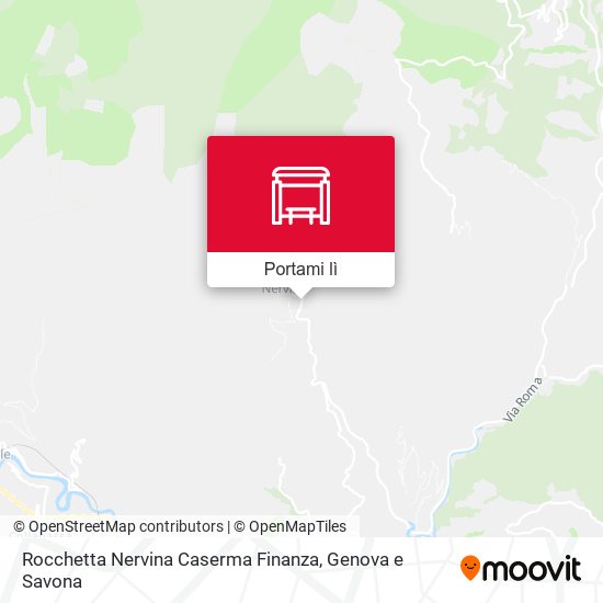 Mappa Rocchetta Nervina Caserma Finanza