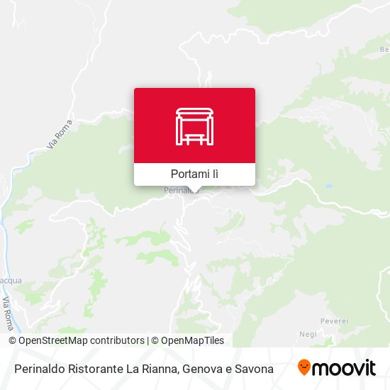 Mappa Perinaldo Ristorante La Rianna