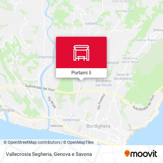 Mappa Vallecrosia Segheria