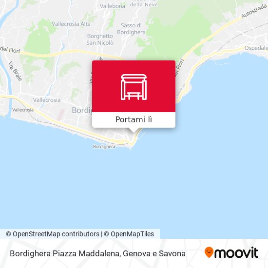 Mappa Bordighera Piazza Maddalena