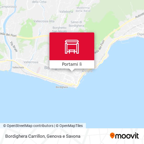 Mappa Bordighera Carrillon