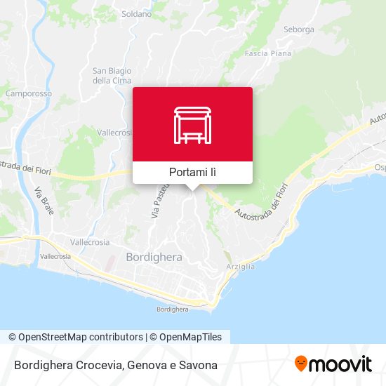 Mappa Bordighera Crocevia