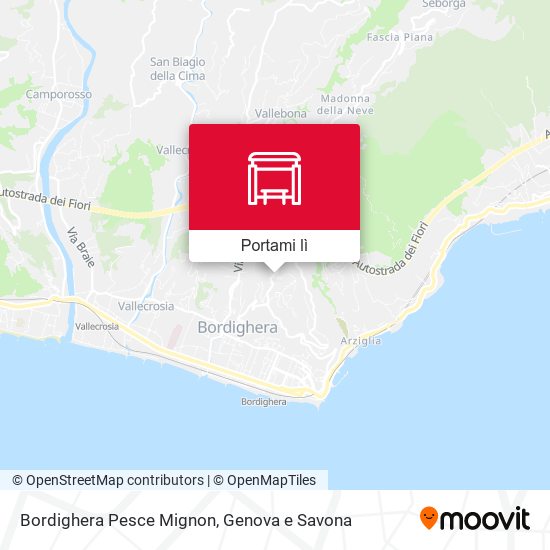 Mappa Bordighera Pesce Mignon