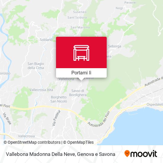 Mappa Vallebona Madonna Della Neve