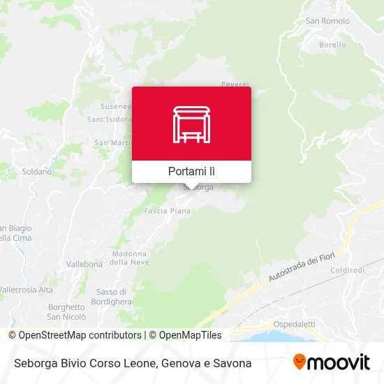 Mappa Seborga Bivio Corso Leone