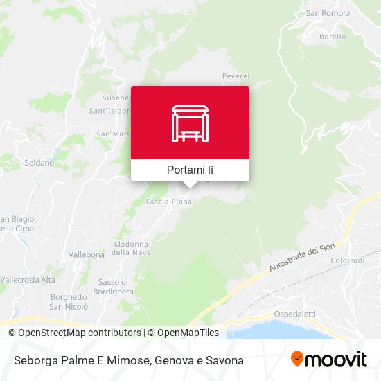 Mappa Seborga Palme E Mimose