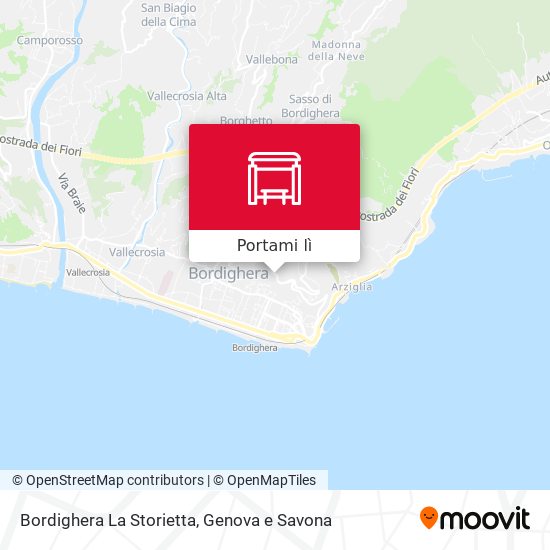 Mappa Bordighera La Storietta