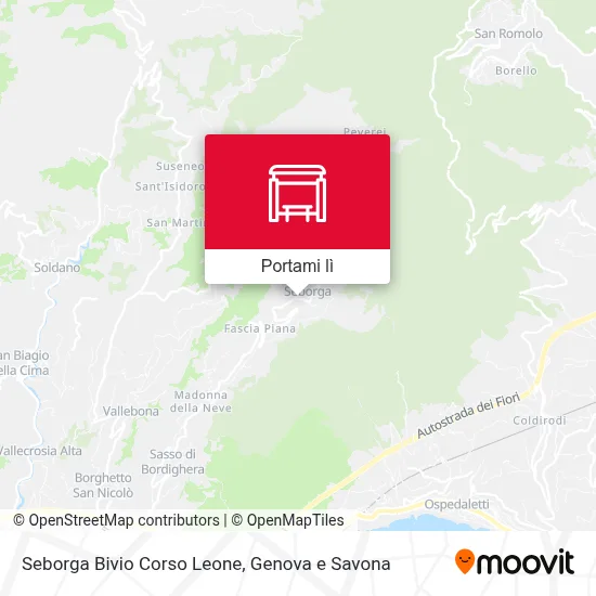 Mappa Seborga Bivio Corso Leone
