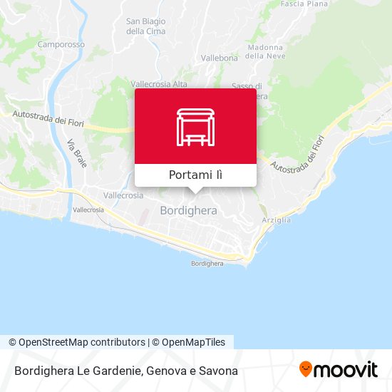 Mappa Bordighera Le Gardenie
