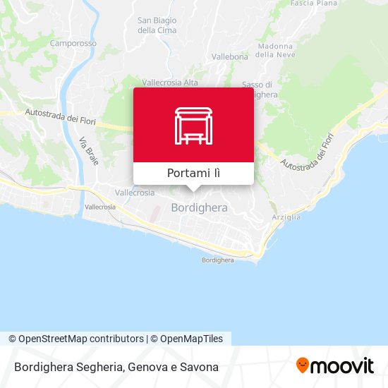 Mappa Bordighera Segheria