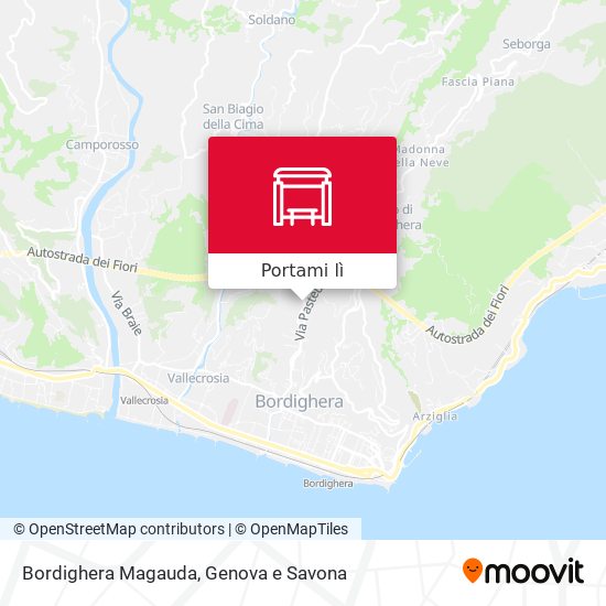 Mappa Bordighera Magauda