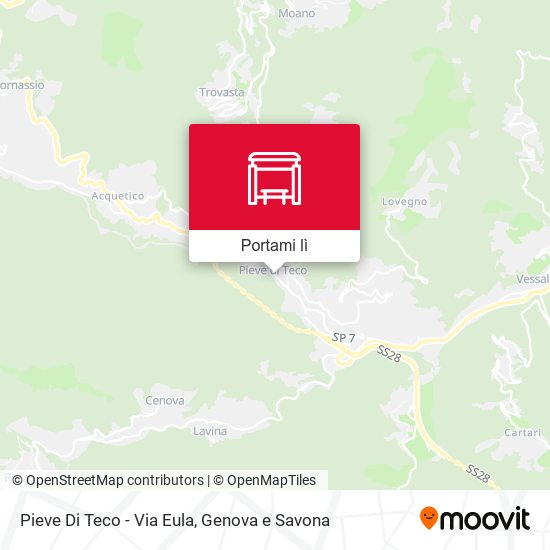 Mappa Pieve Di Teco - Via Eula