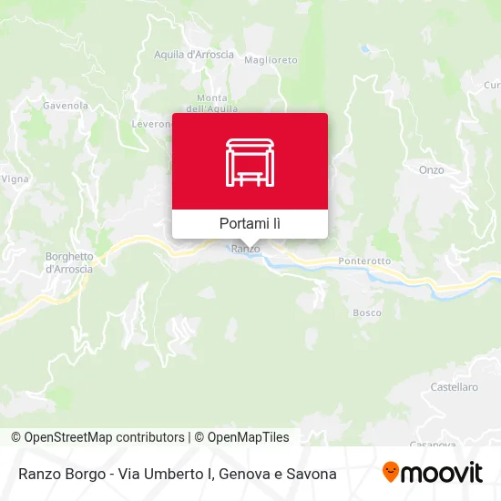 Mappa Ranzo Borgo - Via Umberto I