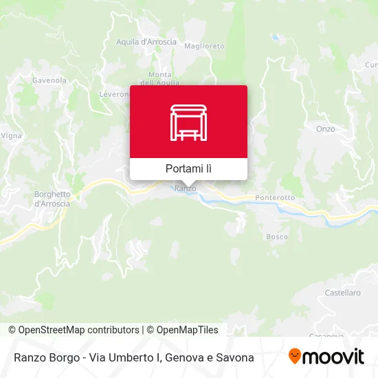 Mappa Ranzo Borgo - Via Umberto I