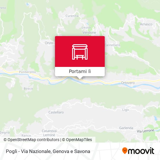 Mappa Pogli - Via Nazionale
