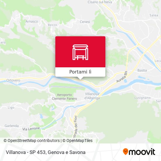 Mappa Villanova - SP 453
