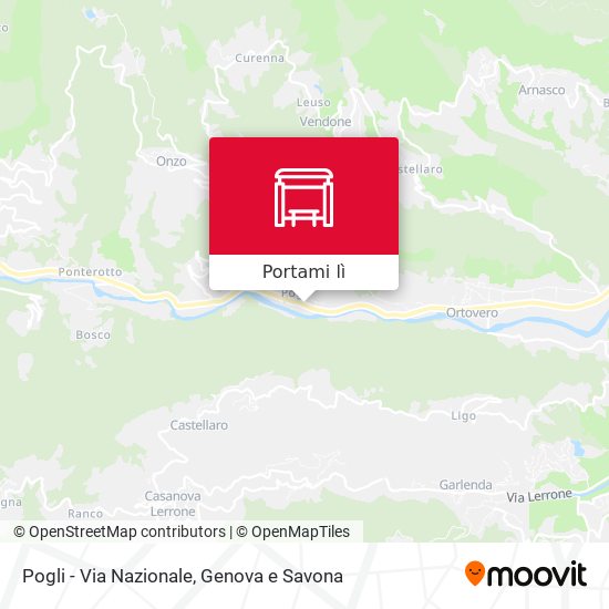Mappa Pogli - Via Nazionale