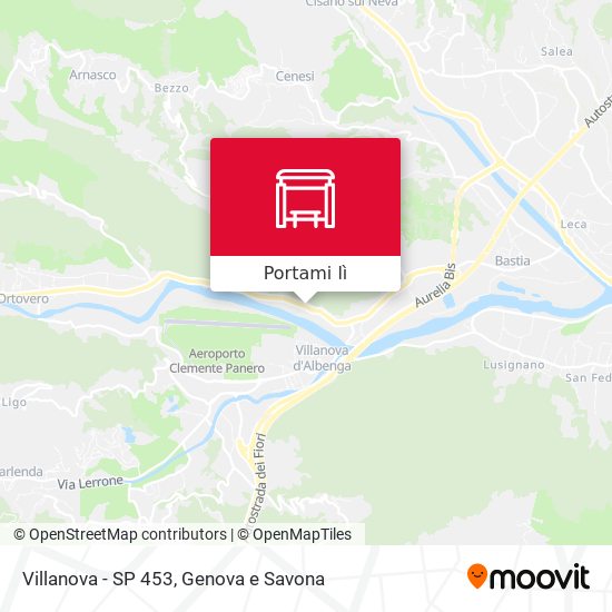 Mappa Villanova - SP 453