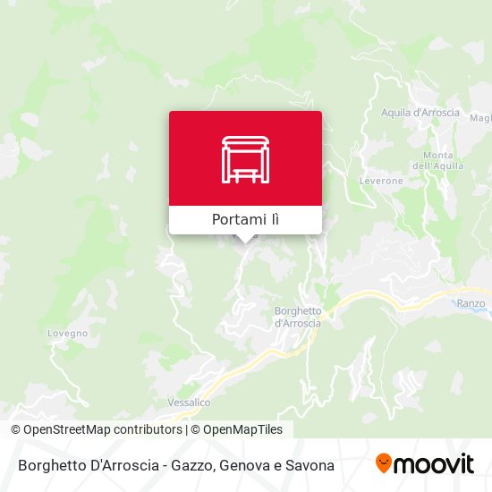 Mappa Borghetto D'Arroscia - Gazzo