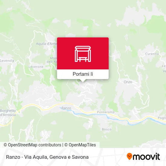 Mappa Ranzo - Via Aquila