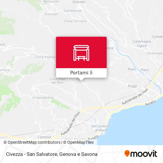 Mappa Civezza - San Salvatore