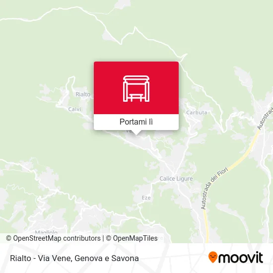 Mappa Rialto - Via Vene