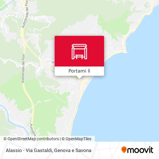 Mappa Alassio - Via Gastaldi