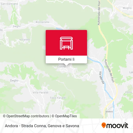 Mappa Andora - Strada Conna