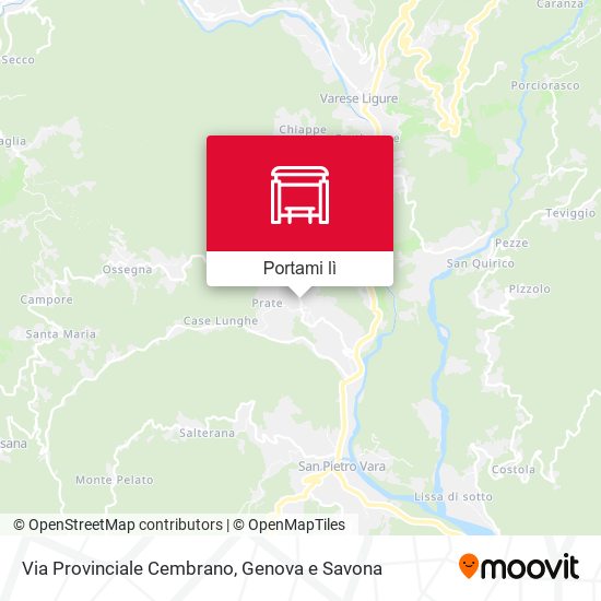Mappa Via Provinciale Cembrano
