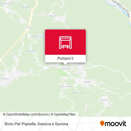 Mappa Bivio Per Pianelle