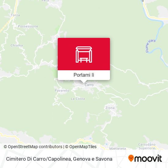 Mappa Cimitero Di Carro/Capolinea