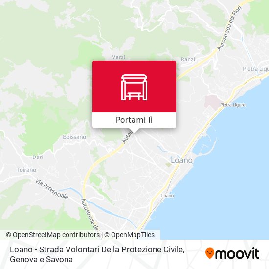 Mappa Loano - Strada Volontari Della Protezione Civile