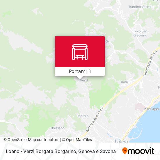 Mappa Loano - Verzi Borgata Borgarino