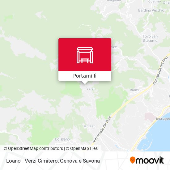 Mappa Loano - Verzi Cimitero