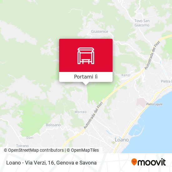 Mappa Loano - Via Verzi, 16