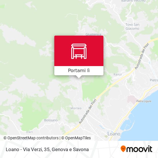 Mappa Loano - Via Verzi, 35