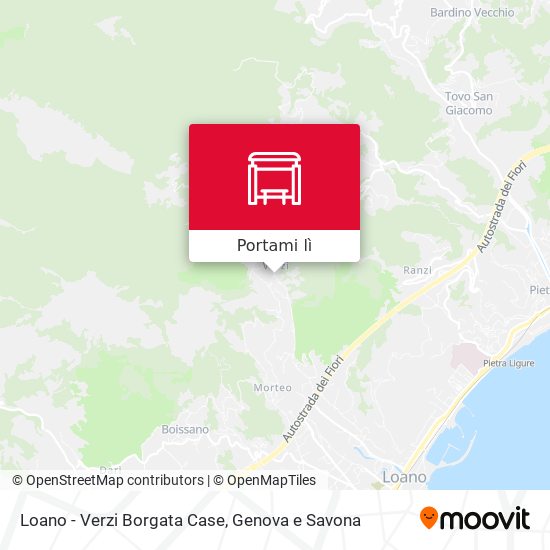 Mappa Loano - Verzi Borgata Case