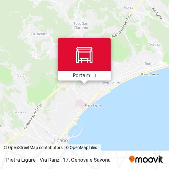 Mappa Pietra Ligure - Via Ranzi, 17