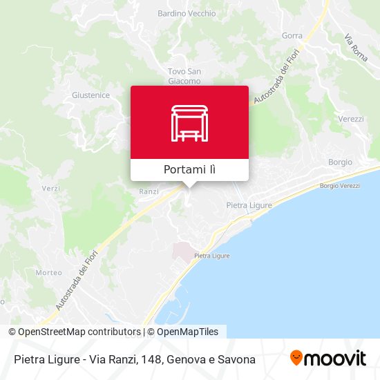 Mappa Pietra Ligure - Via Ranzi, 148