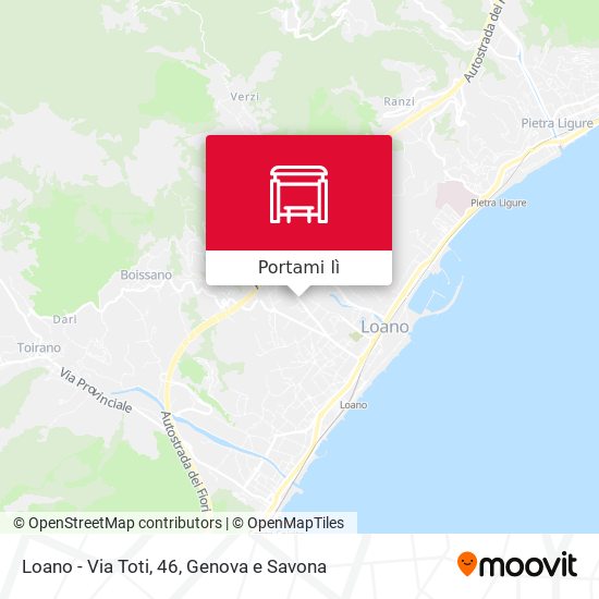 Mappa Loano - Via Toti, 46