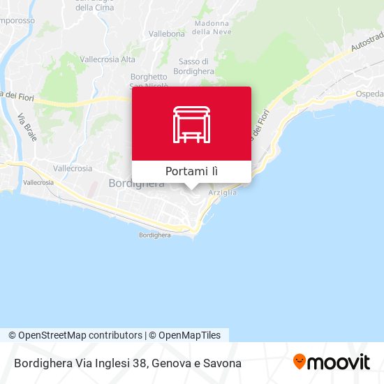Mappa Bordighera Via Inglesi 38