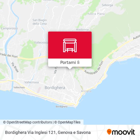 Mappa Bordighera Via Inglesi 121